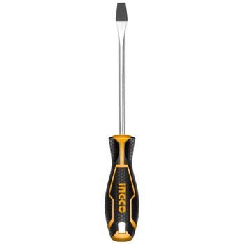 Отвертка INGCO HS284100 INDUSTRIAL, 4 мм/100 мм, шлицевая, Cr-V