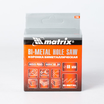 Коронка Bimetal 68мм Matrix