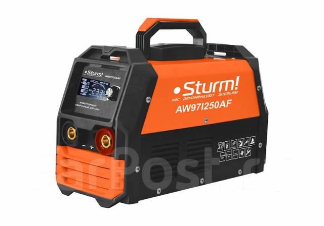 AW97I250AF Сварочный инвертор Sturm!, 250А, ПВ 60%, 170-250В,HotStart/AntiStick/ArcForce,сенсор