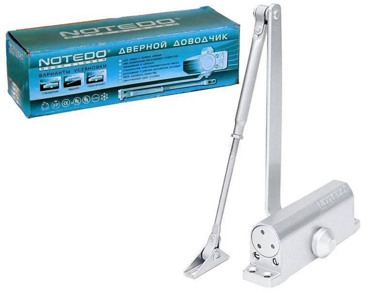 Доводчик дверной NOTEDO DC-060 WHITE до 60 кг, белый (10)