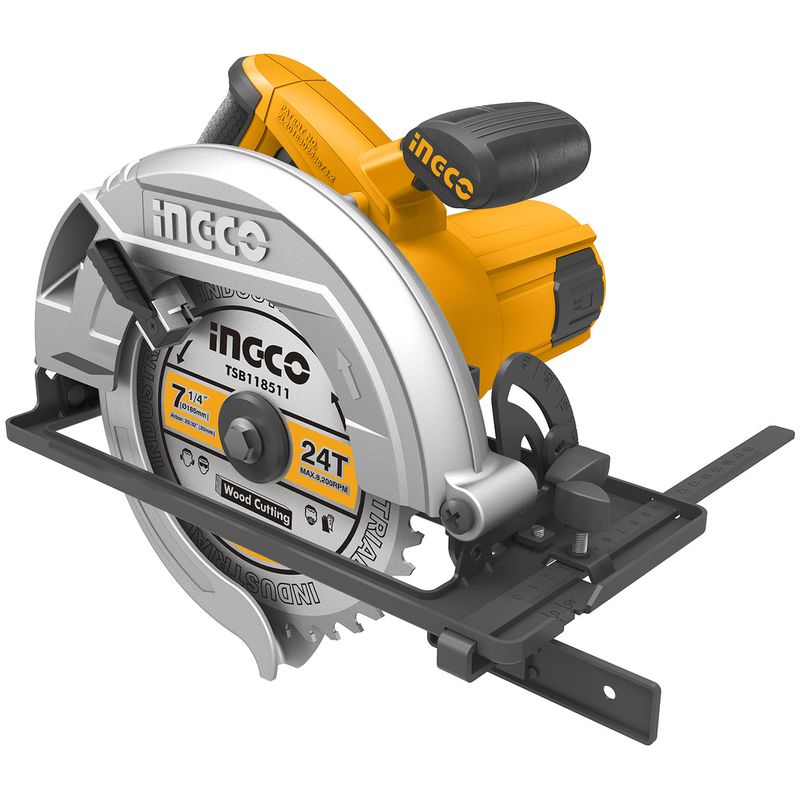 Пила циркулярная INGCO INDUSTRIAL CS18568, 1600Вт, 5000об/мин, 185х20мм