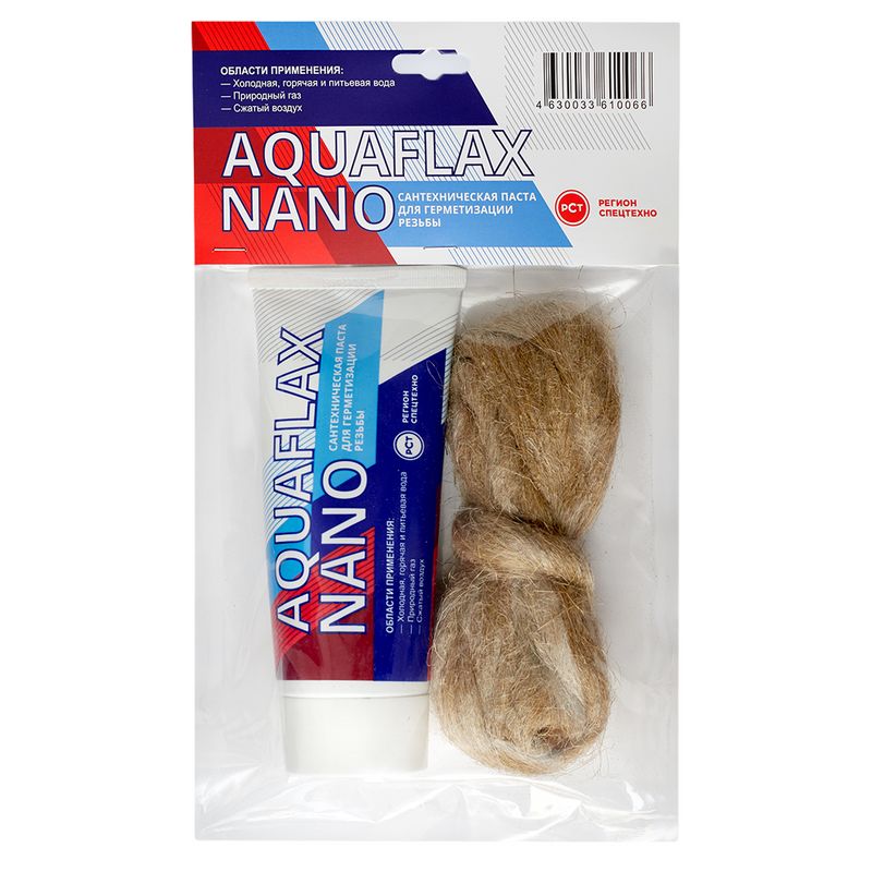 Комплект монтажный Aquaflax nano паста 30г + лен (евро) 15г